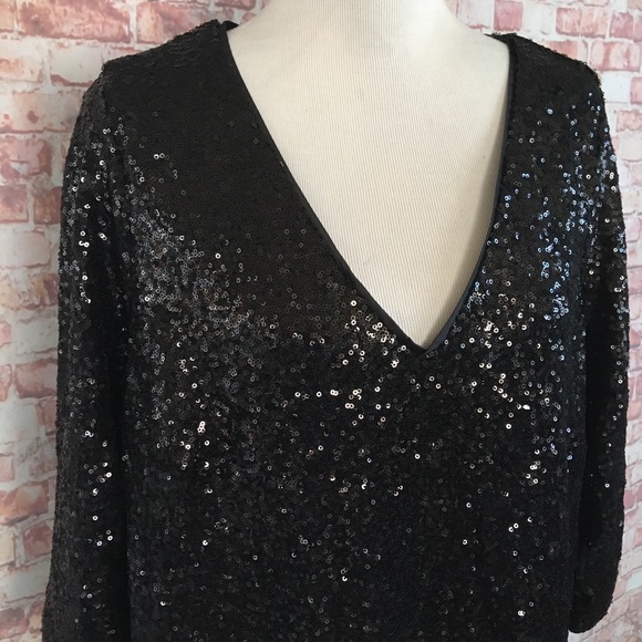 Torrid Black Sequin Shift Dress - Picture 5 of 7